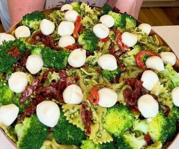 Christmas Pasta Salad dish