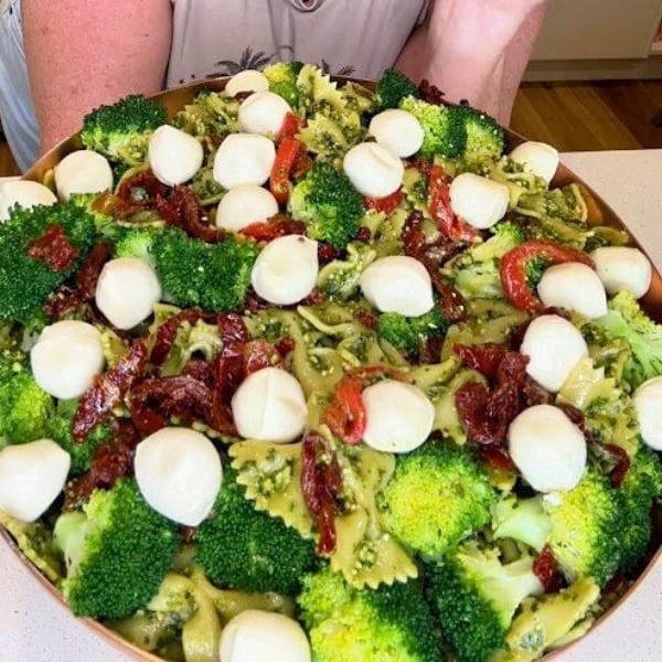 Christmas Pasta Salad dish