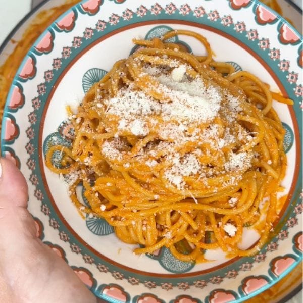 Fasta Pasta Day 10 Roasted Red Sauce Spaghetti Roasted red pasta sauce cooked