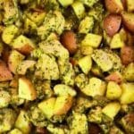 Lemon and Parsley Pesto Chicken with Potatoes