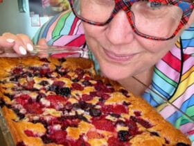Mixed Berry Cobbler cooked