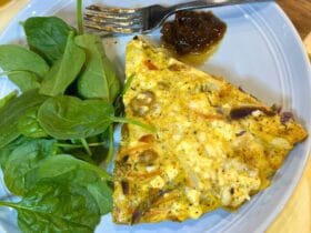 Sausage Frittata served