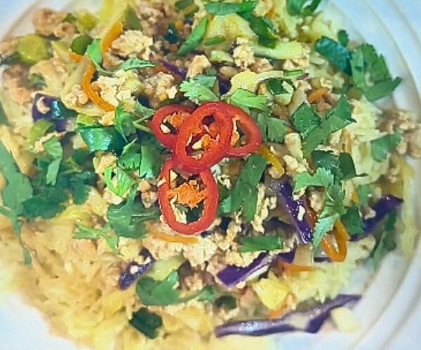Thai Style Chicken Mince and Rice