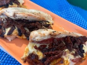 4 Ingredient Pizza stuffed Chicken breast 2 served