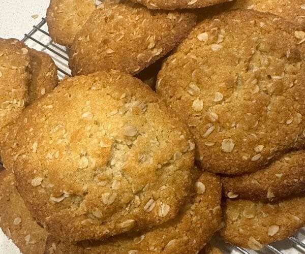 Anzac Biscuits served