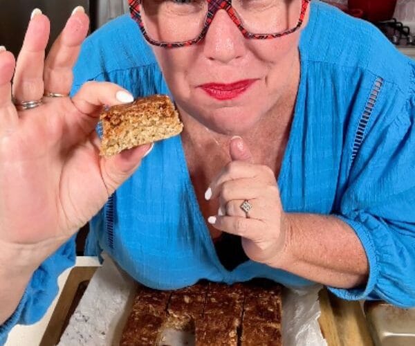 anzac slice cooked