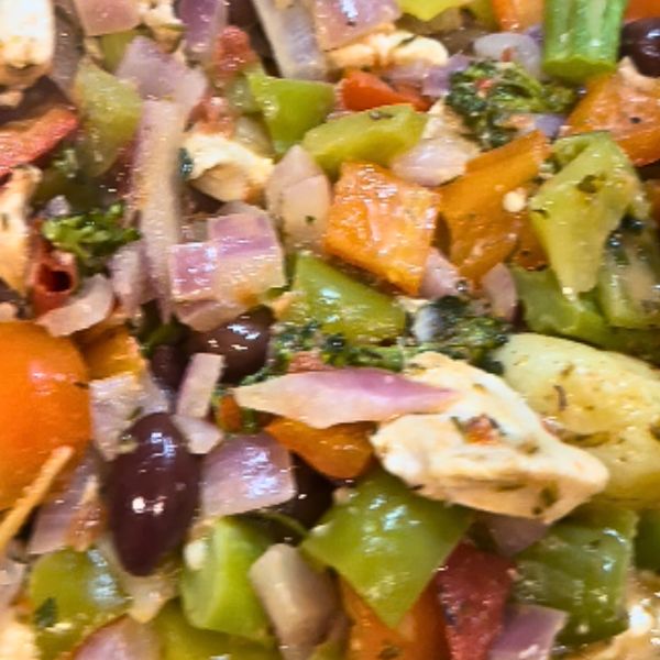 Creamy Mediterranean Chicken cooked Creamy Mediterranean Chicken cooking