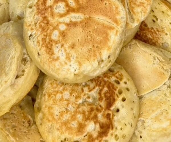 Crumpets cooked