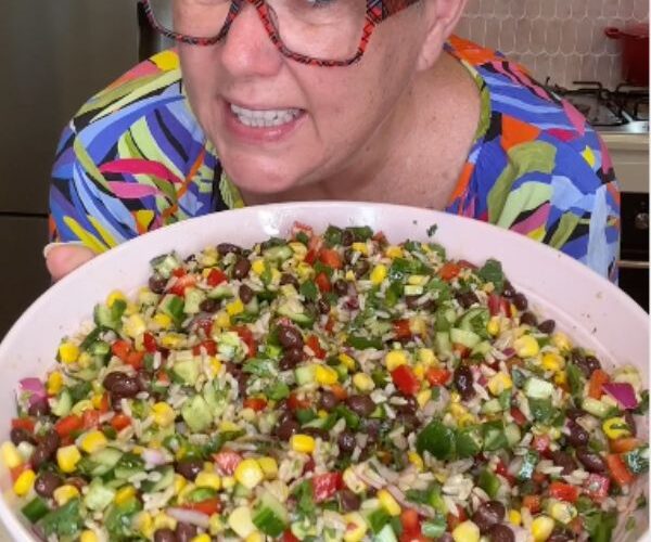 Cowboy Caviar Salad served