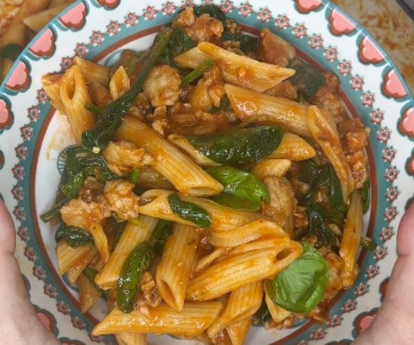 Sausage Ragu served