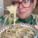 Fettuccine Boscaiola served