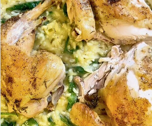 Lemon Chicken Risotto cooked