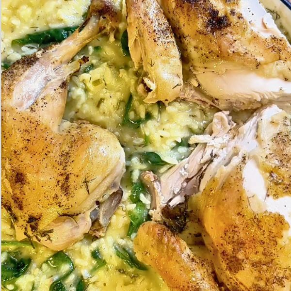 Lemon Chicken Risotto 1 Lemon Chicken Risotto cooked