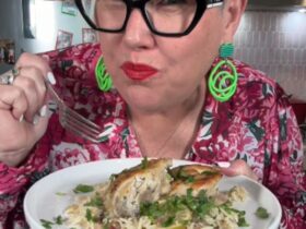 Lime and Coconut chicken served