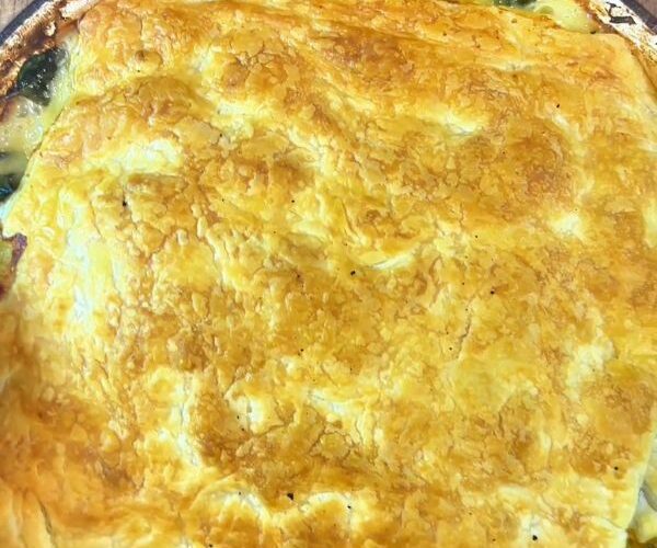 Chicken Pot Pie cooked