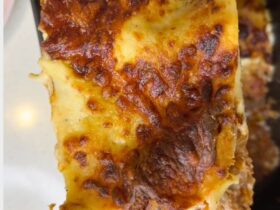 Air Fryer Lasagne sliced