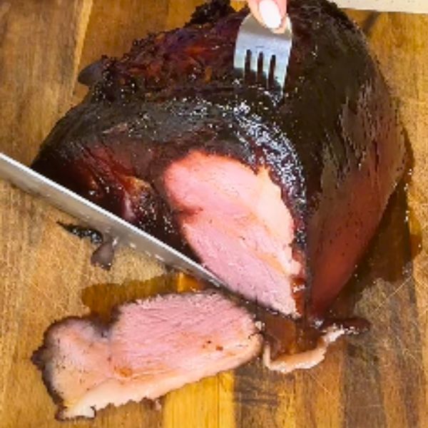 Baked Ham Baked Ham cutting