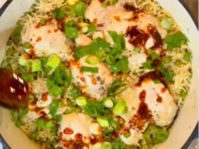 Chicken and Rice in pot cooked