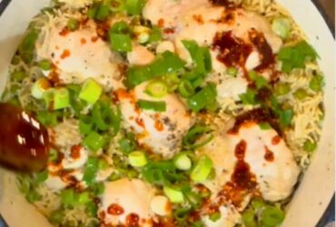 Chicken and Rice in pot cooked