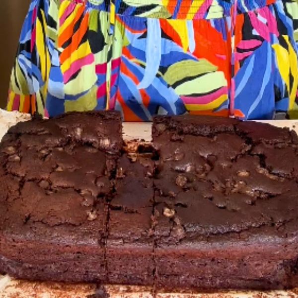 Fudgy Chocolate Zucchini Cake cooked Fudgy Chocolate Zucchini Cake cooked and sliced