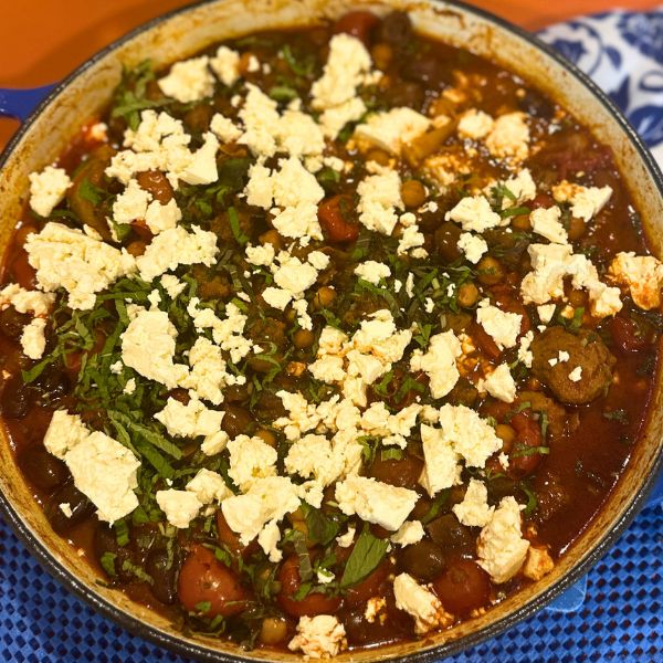 Lamb Tagine served