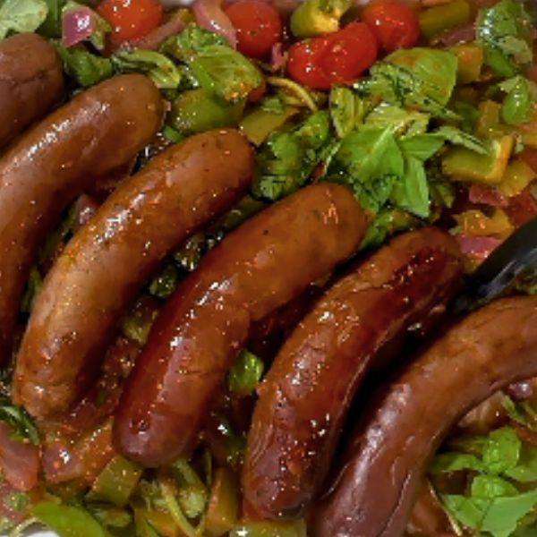 Mediterranean Sausage Tray Bake Mediterranean Sausage Tray Bake cooked