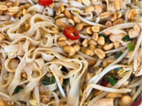 Pad Thai served
