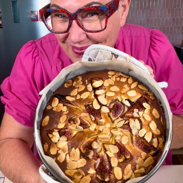 Persian Love Cake cooked in tin