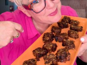 Savory Christmas Cake on plate