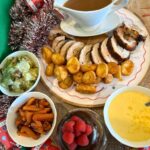 christmas dinner served