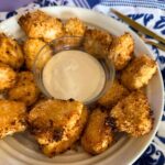 Air Fryer Buffalo Chicken Nuggets cooked