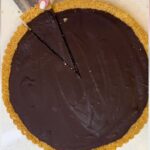 chocolate ganache tart sliced