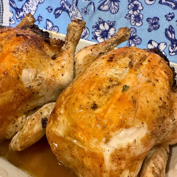 Christmas Roast Chicken cooked
