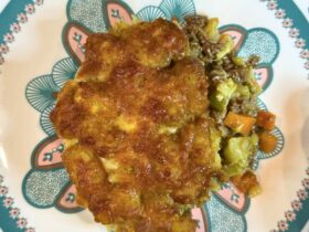Cottage Shepherd's Pie served on plate