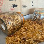 Gingerbread Granola in jars