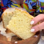 Lemon Blender Cake sliced