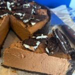 Oreo Cheesecake sliced