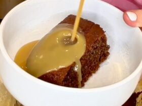 Sticky Date Pudding served in bowl