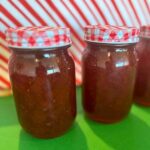 Strawberry and Apple Jam in jar
