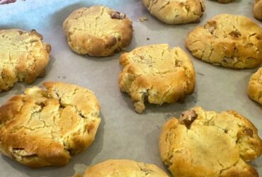 Christmas Cookies baked on tray