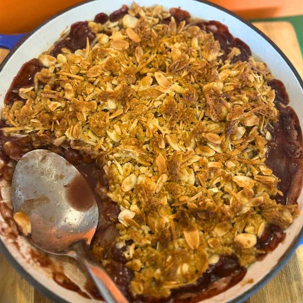Christmas Crumble Christmas Crumble in dish