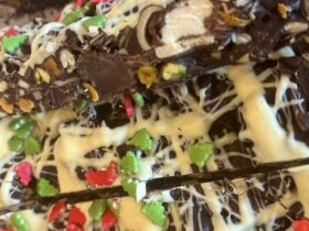 Christmas Rocky Road baked