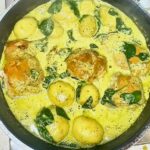 creamy pesto chicken cooked