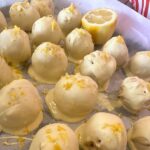 Gin and Tonic Truffles made on tray
