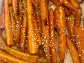 Roasted Carrots in dish