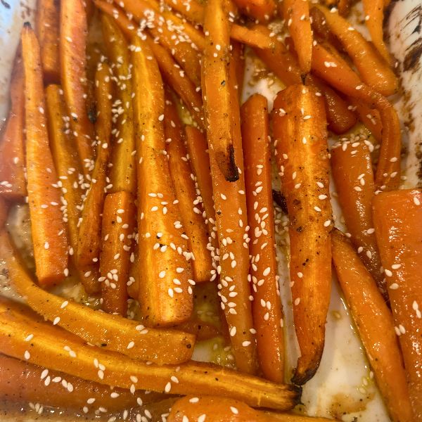 Roasted Carrots Roasted Carrots in dish