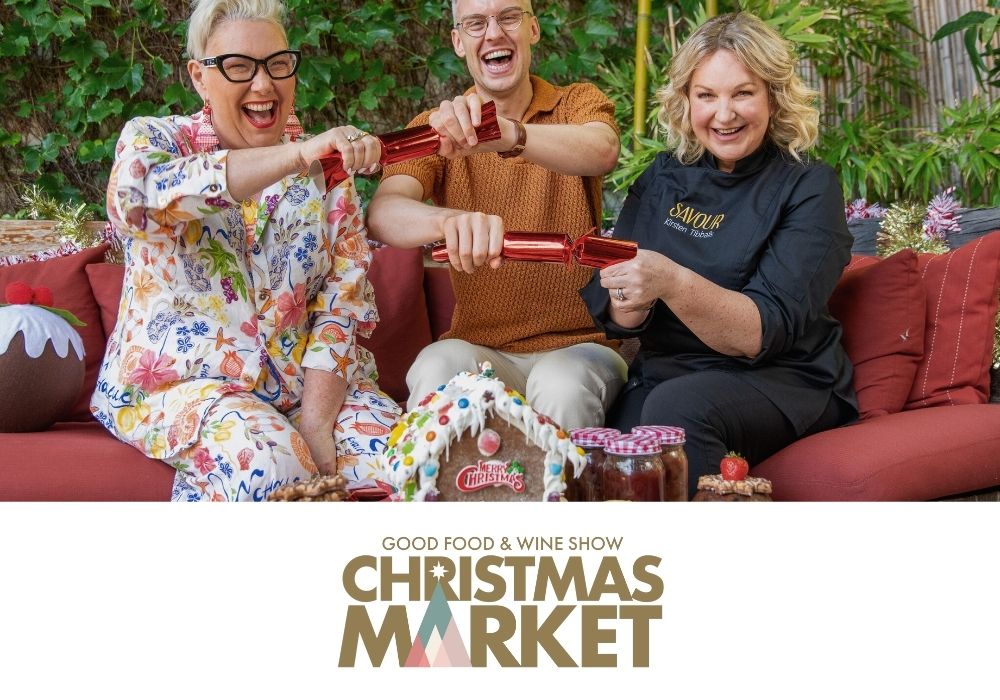 Steph de Sousa at Good Food and Wine Christmas Markets