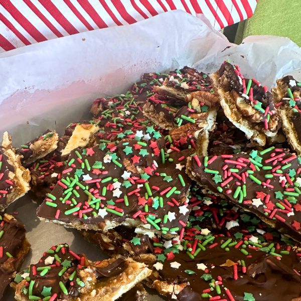 xmas crack cooked and served