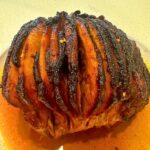 honey glazed ham cooked and resting