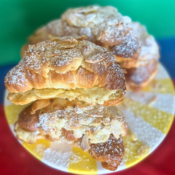 Almond Croissant Almond Croissant served on plate